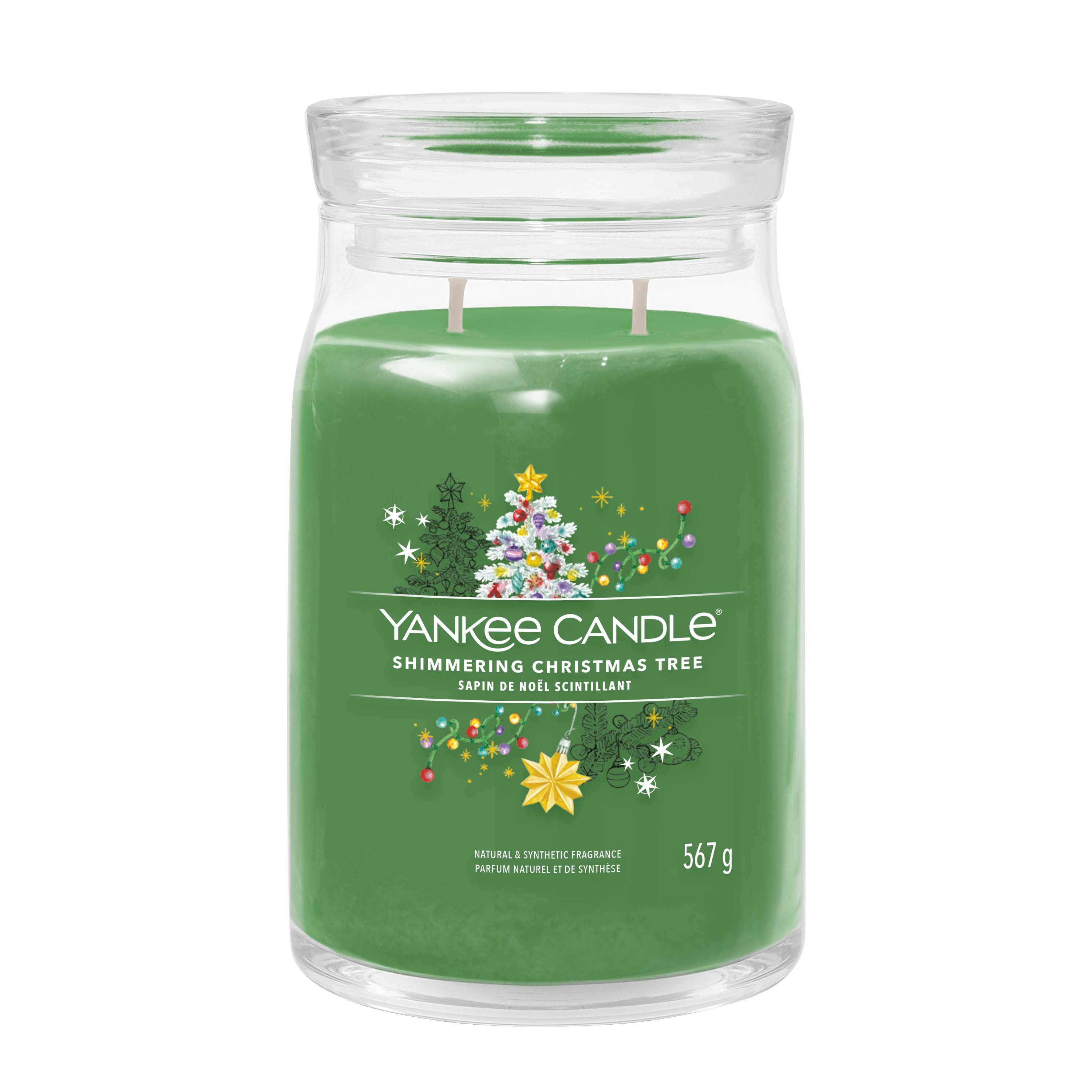 Shimmering Christmas Tree Signature Large Jar Candle Signature Large